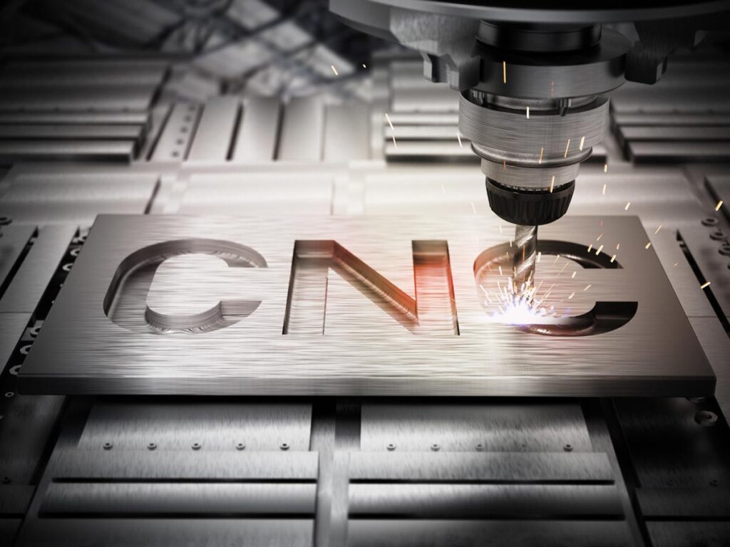 Immagine macchina CNC in funzione